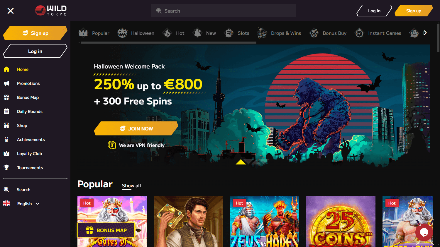wild tokyo casino bonus, wild tokyo review