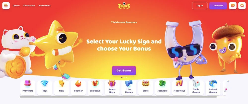 7Signs casino bonus, 7Signs review