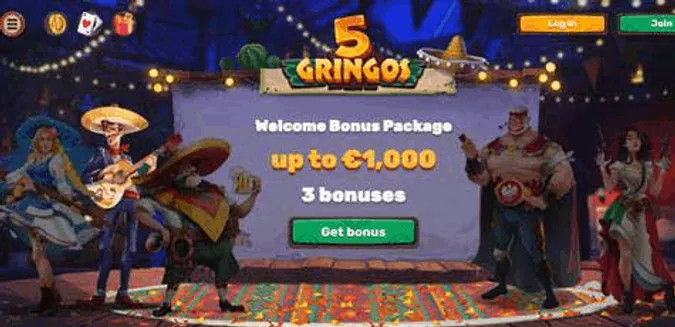 5Gringos casino bonus, 5Gringos review