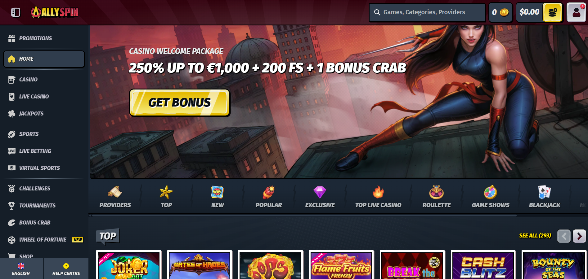 AllySpin Casino Review – Bonuses, Promo Codes, and No Deposit Offers