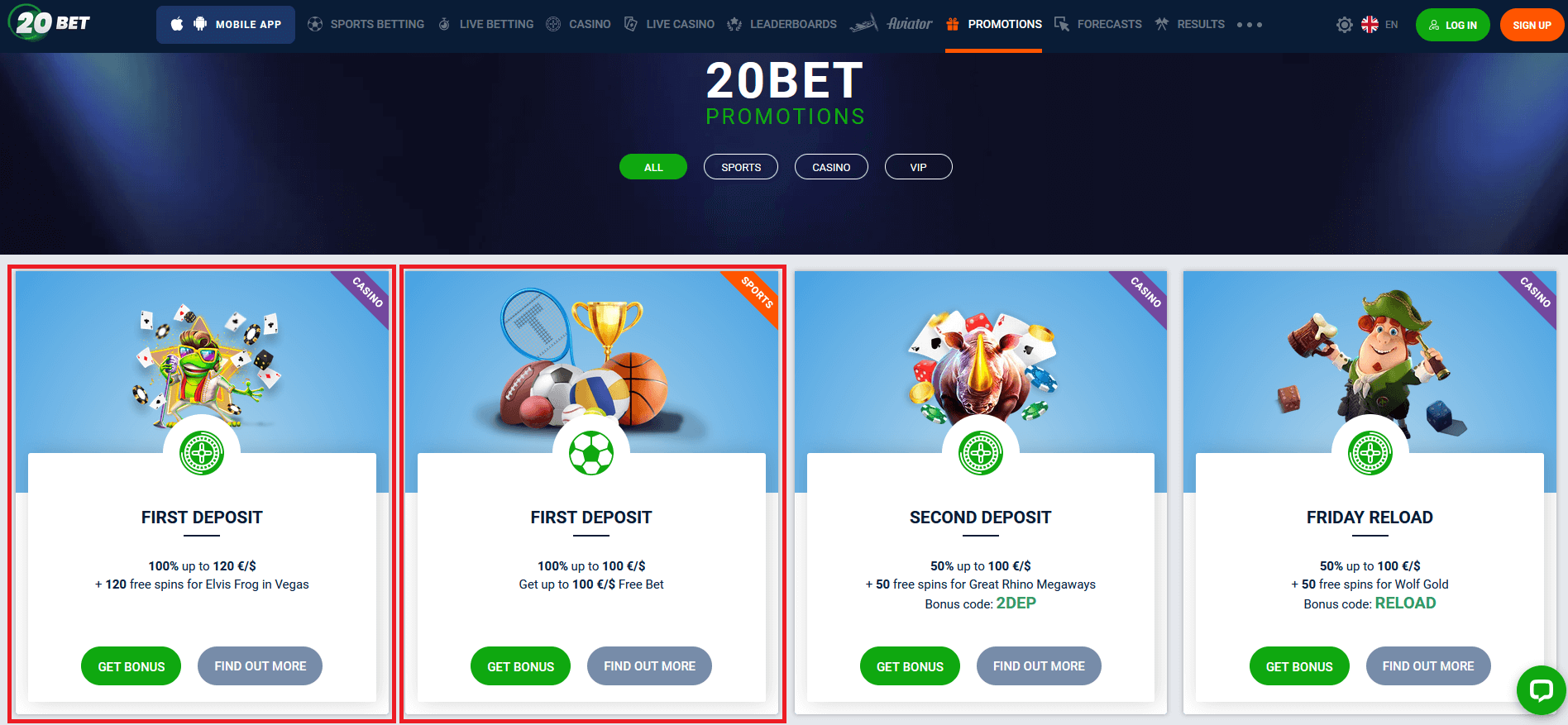 20Bet Casino Bonus, Bonus Code, No Deposit Bonus, and Review 