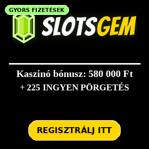 SlotsGem Kaszinó Üdvözlő Bónusz
