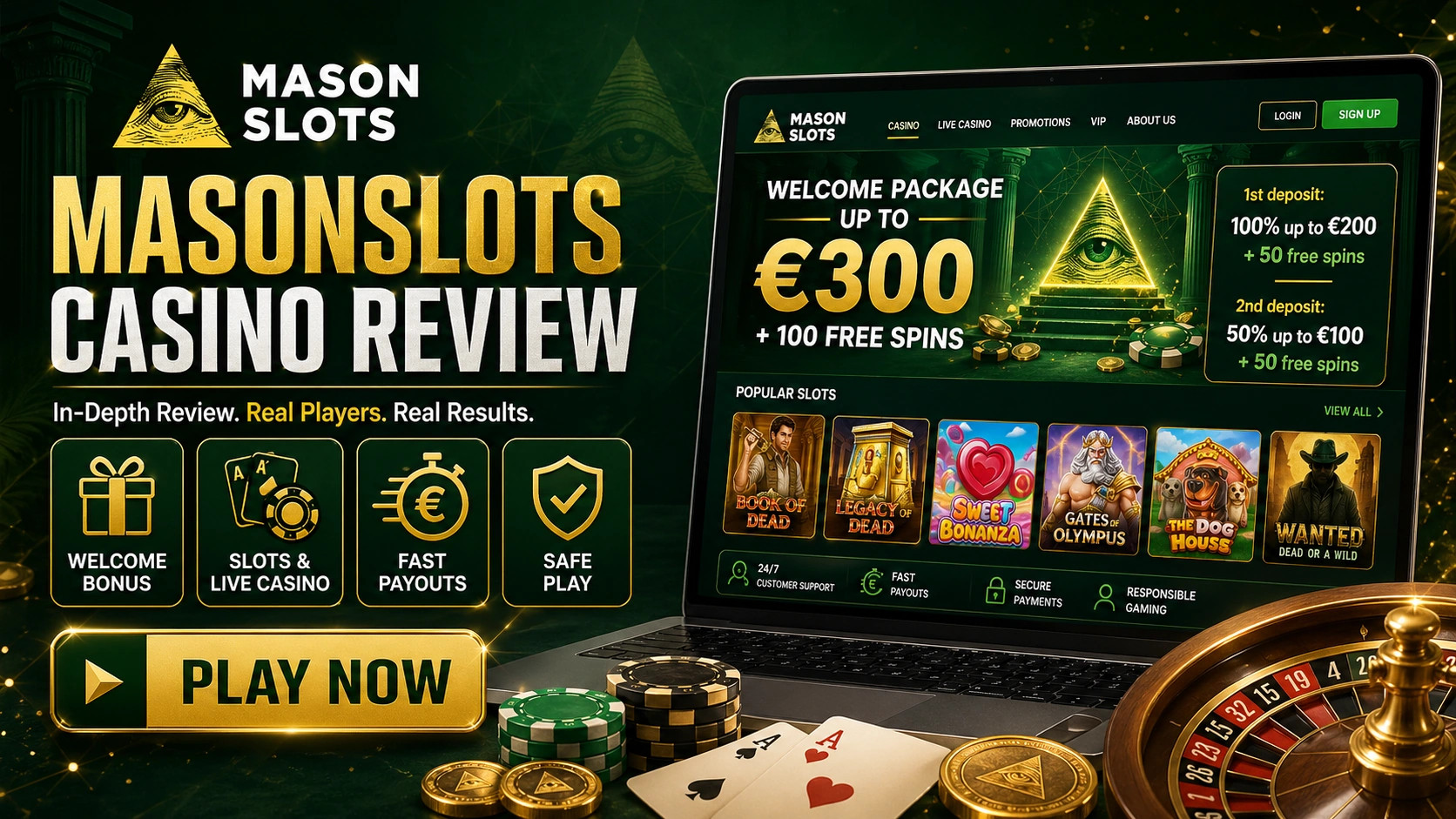 Masonslots Casino Review