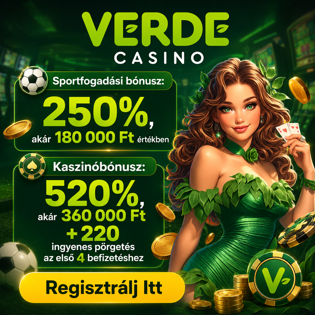 Verde Casino Ismertető és Vélemények